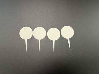 Runde Pflanzenmarkierungen oder Tortenaufsätze aus Kunststoff – spritzgegossene Markierungspfähle