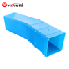Spritzgussform für blaue PVC-Eckkabelkanäle aus Kunststoff: Verstellbarer Kabelschutzkanal