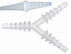 Spritzgussform zur Sicherung medizinischer Schläuche aus recyceltem PP PA6-HIPS-Material