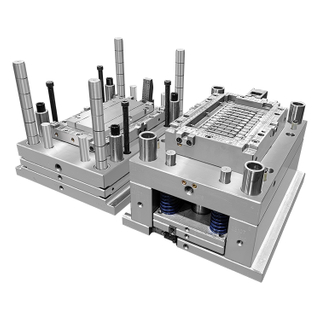 Formenbauer-Spritzgussform für Lüftungsnetze, Kunststoff, PA6, PE, PC-Material