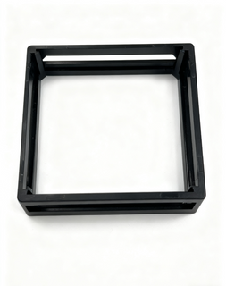 Maßgeschneiderter schwarzer ABS-Präzisionsspritzguss-Kunststoffrahmen, industrielle Spritzgussfertigung