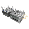 1+1 Hohlraum PA66+30GF Pin-Point-Anguss 1.2344 HRC48-52 Stahl VDI27-30 Oberflächenfinish Industrieformen Hochwertiger Kunststoffbehälterdeckel-Spritzguss