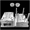 Hochleistungs-Form mit 1 x 8 Hohlräumen, Lebensmittelqualität, HDPE, Pin-Point-Tor, 1,2344, HRC48-50, Stahl, polierte Oberfläche, Kunststoff-Spritzgussform