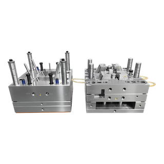 1+1 Hohlraum PA66+30GF Pin-Point-Anguss 1.2344 HRC48-52 Stahl VDI27-30 Oberflächenfinish Industrieformen Hochwertiger Kunststoffbehälterdeckel-Spritzguss