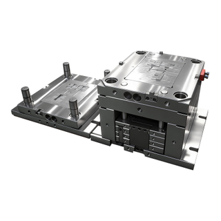 2+1 Hohlraum PC Großes Angusshorntor 1.2083ESR HRC48-52 Form Stahl Hochglanzpolitur Formkern Elektrische Schalttafeln oder dekorative Panelform