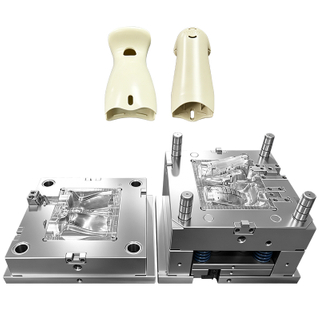 1+1 Hohlraum ABS-Material Großer Anguss Submarine Gate 738H HRC35-40 Stahlhohlraum VDI 24 Kern Feinpoliergehäuse Griffteil Schalenform