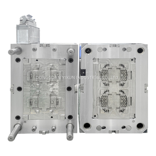 1*4 POM Heißkanal 4 Punkte Tor S7 HRC54-56 Form Stahl VDI24 Form Finish ISO9001 Kunststoff Industrieteilform 